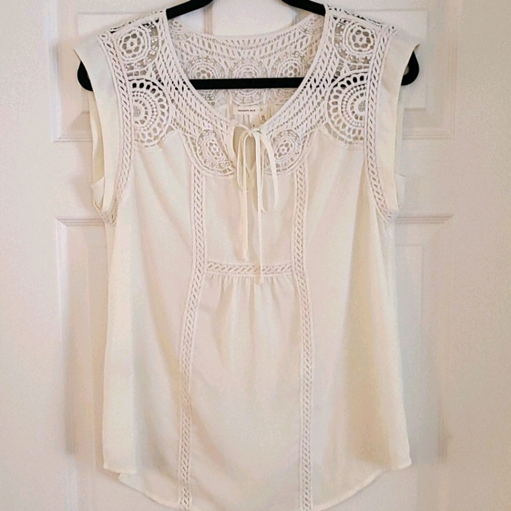 Anthropology Meadow Rue Lace Blouse